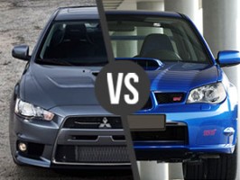 Mitsubishi Lancer Evo 10 vs. Subaru Impreza WRX 