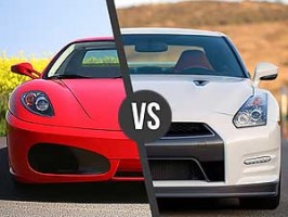 Ferrari F430 vs. Nissan GTR 