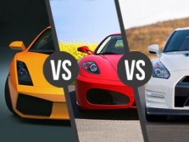 Lamborghini Gallardo vs. Ferrari F430 vs. Nissan GTR 