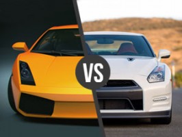 Lamborghini Gallardo vs. Nissan GTR 
